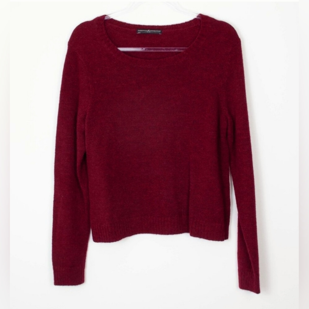 Peruvian Connection Baby Alpaca Long Sleeve Crewneck Sweater Womens Size Large